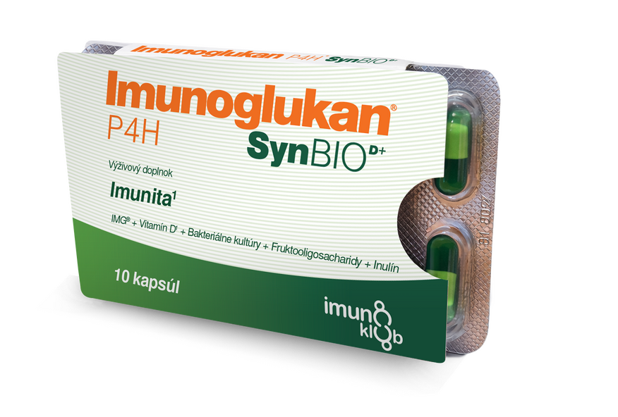 Imunoglukanp4h® synbiod+ 10 kapsúl - blister_mockup