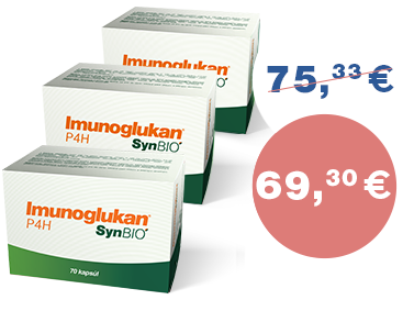 Výhodný balíček 3 produktov Imunoglukan P4H® SynBIO 70 kapsúl