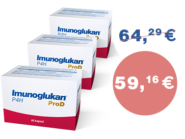 Výhodný balíček 3 produktov Imunoglukan P4H® ProD 60 kapsúl